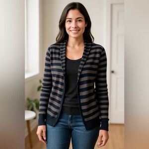 🔥Host Pick🔥 Roxy Striped Open Cardigan Sweater M